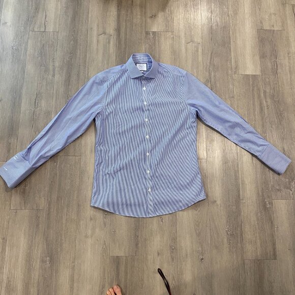 Charles Tyrwhitt Non-Iron Cotton Dress Shirt, Extra Slim Fit (16/33 inches) - Picture 7 of 8